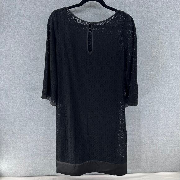 Laundry by Sheli Segal Women's sz 8 Lace Knit Dress with slip wedding guest - Picture 5 of 9